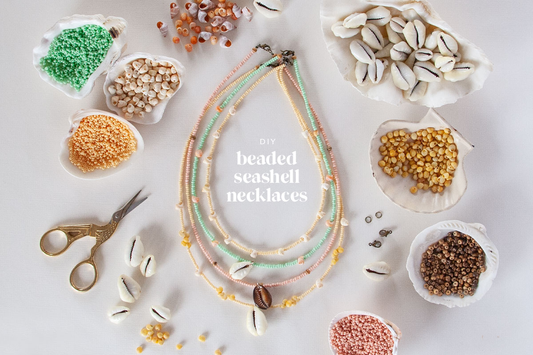 Billabong DIY: Beaded Seashell Necklaces