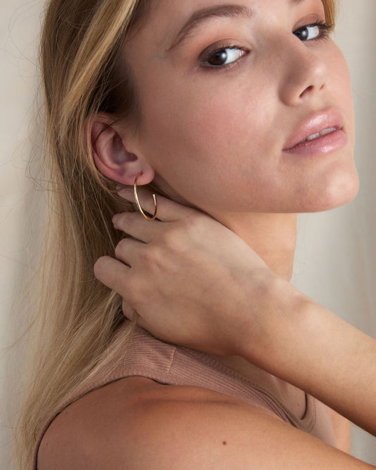 Simplicity Midi Hoop Earrings
