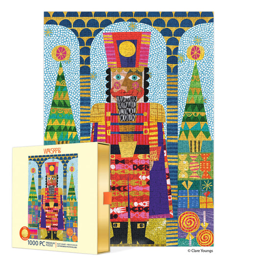 Festive Nutcracker Gold Foil 1000 Piece Jigsaw Puzzle