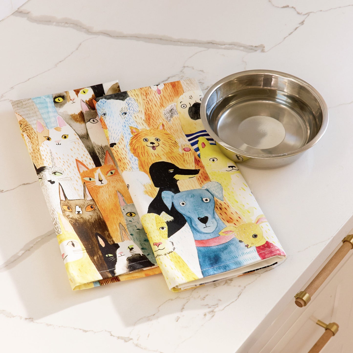Dog Park Cotton Tea Towel