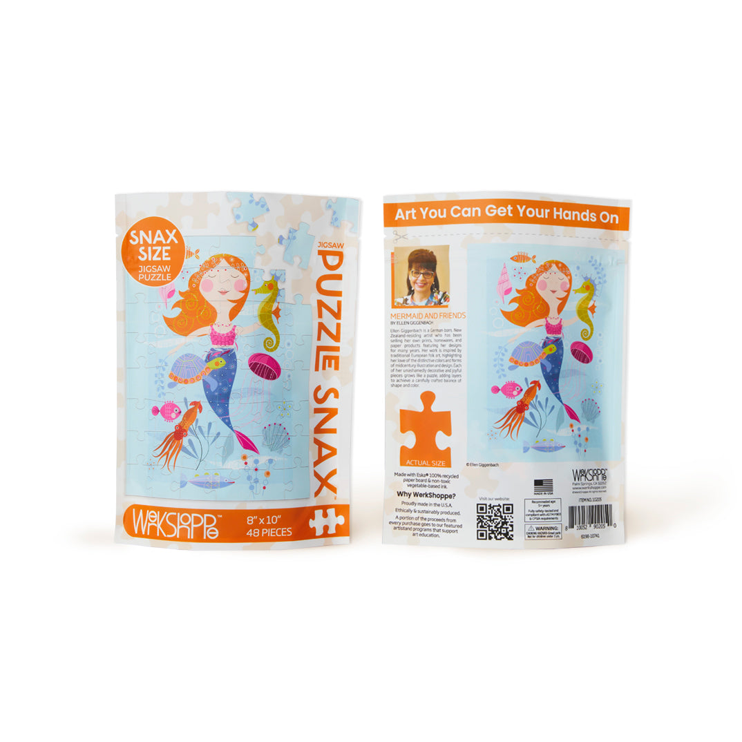 Mermaid and Friends 48 Piece Jigsaw Puzzle Snax