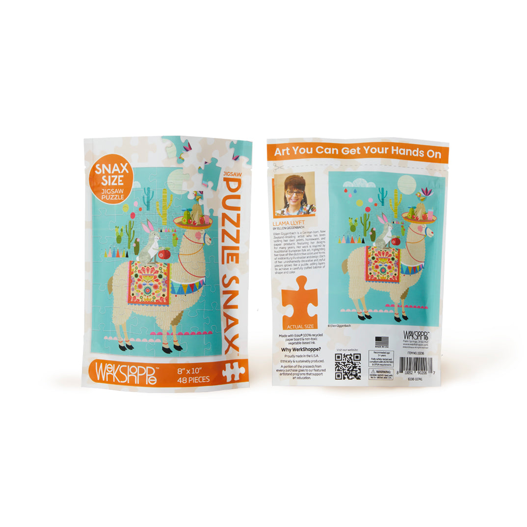 Llama Llyft 48 Piece Jigsaw Puzzle Snax