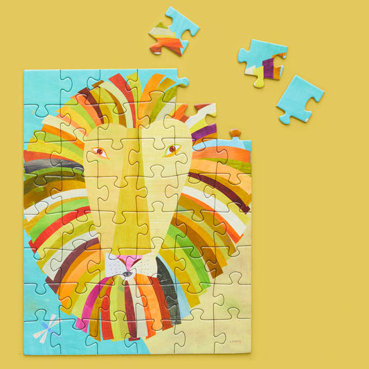 Colorful Lion 48 Piece Jigsaw Puzzle Snax