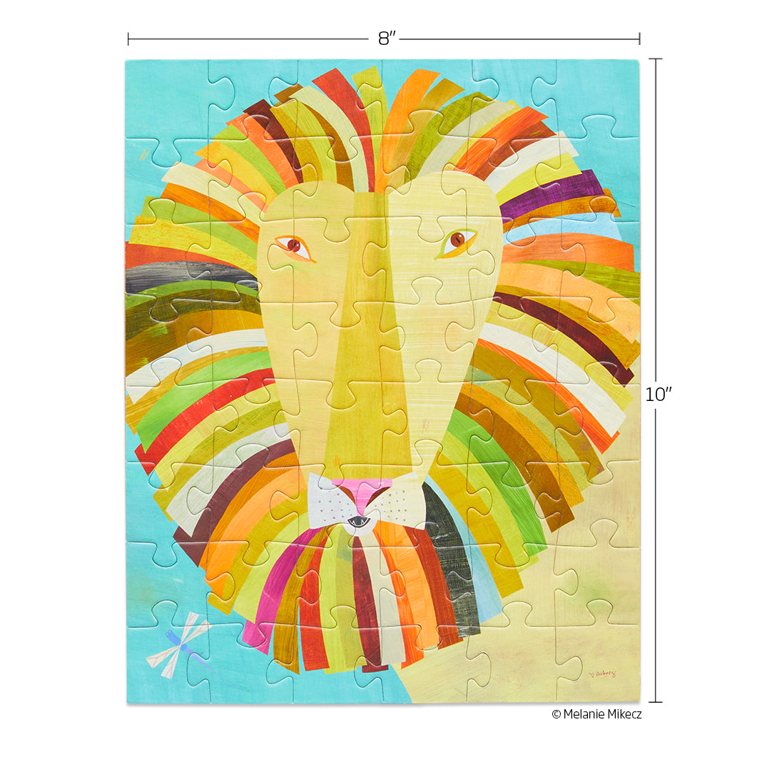 Colorful Lion 48 Piece Jigsaw Puzzle Snax