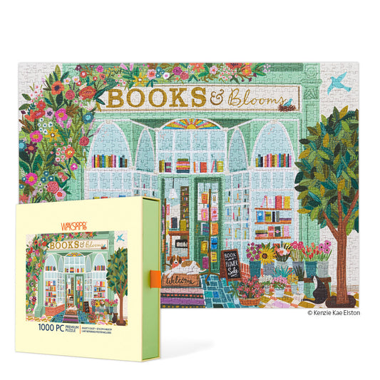 Books And Blooms 1000 Piece Puzzle