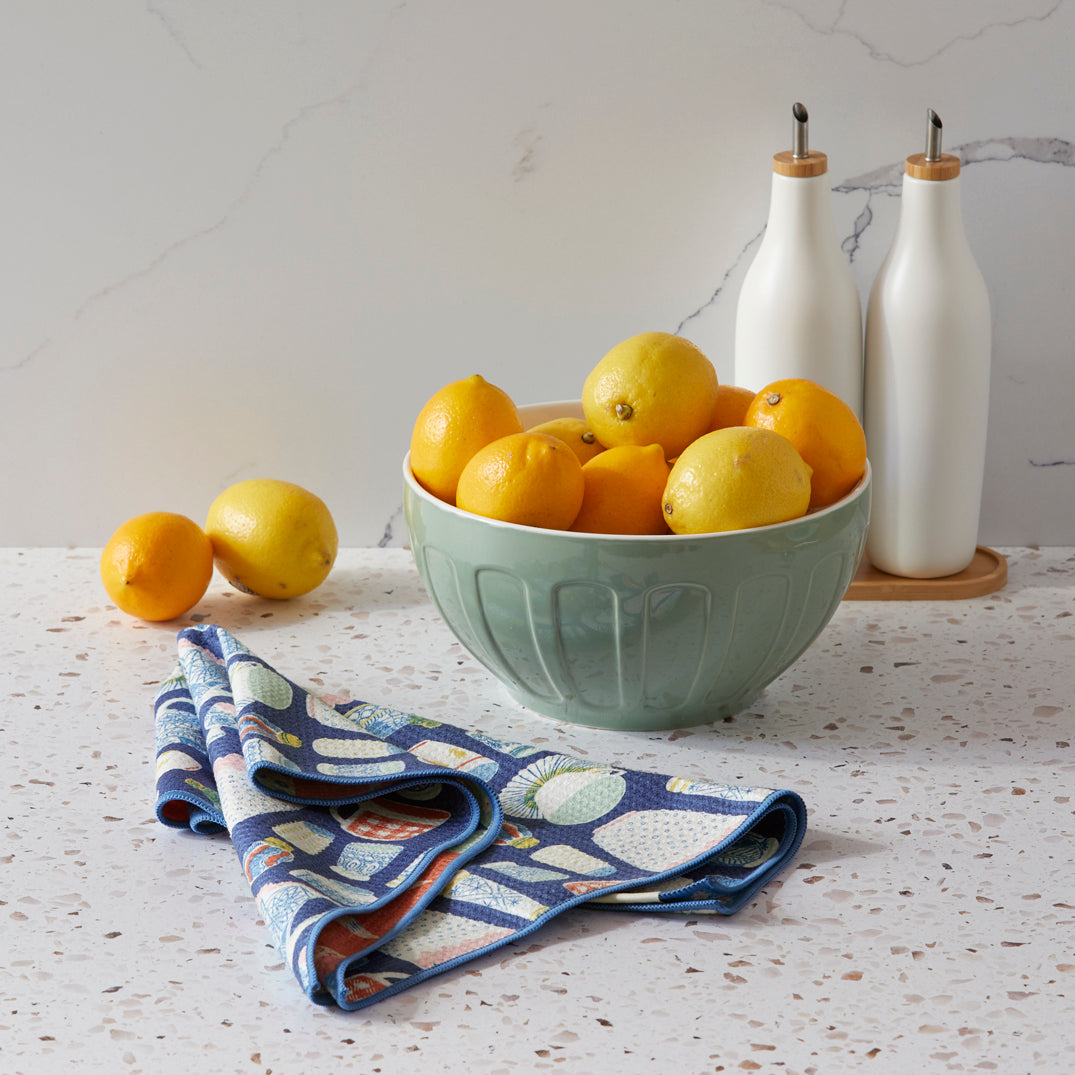 Vintage Glass Microfiber Towel