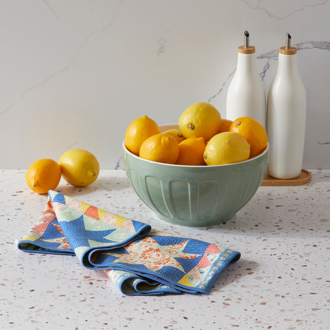 Vintage Glass Microfiber Towel