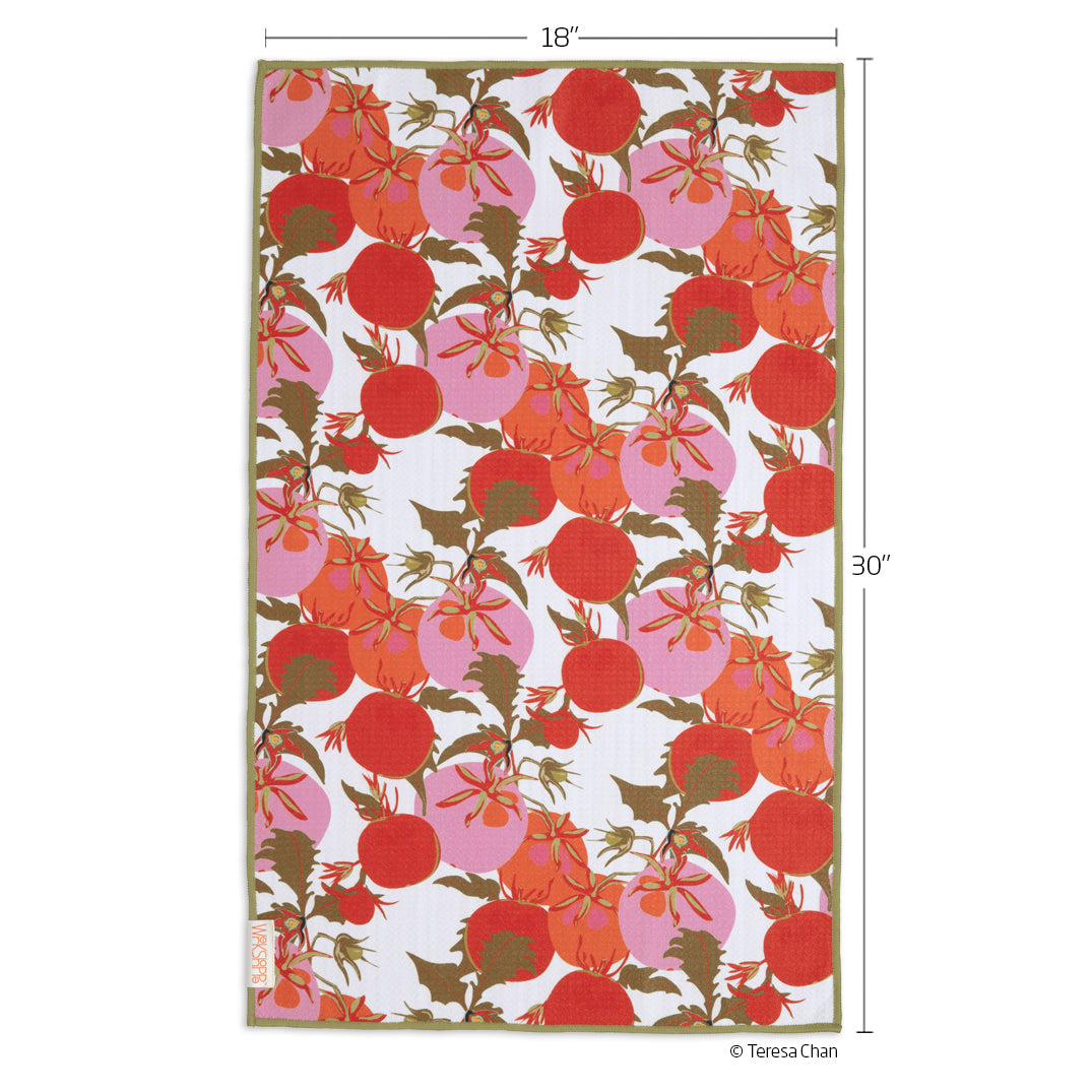 Heirloom Tomatoes Microfiber Kitchen Dish Towel
