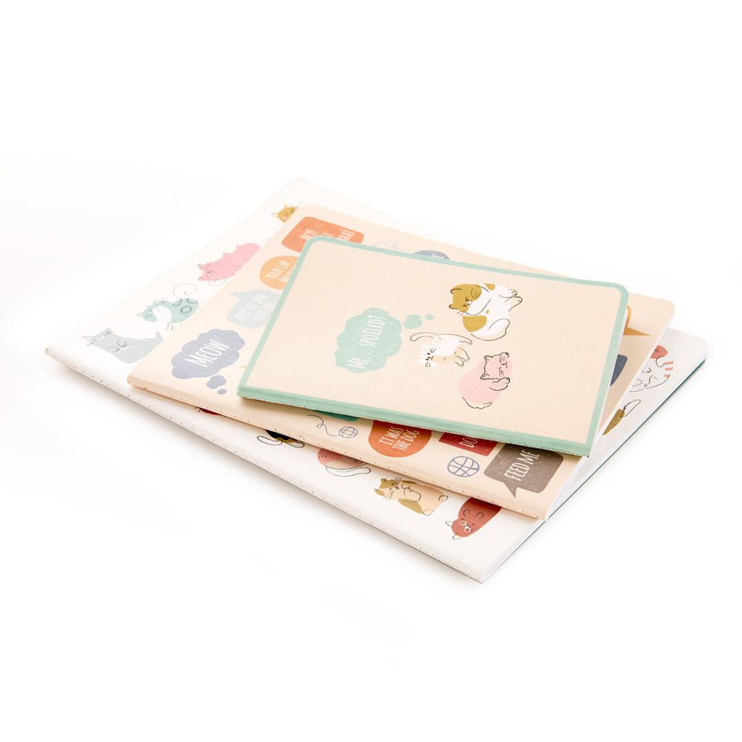 If Cats Could Talk Stitched Notebook Set