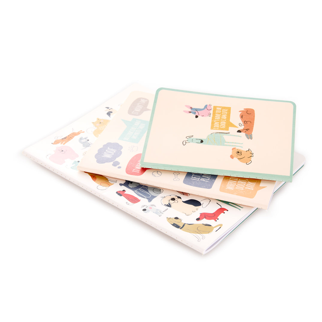 If Dogs Could Talk Stitched Notebook Set