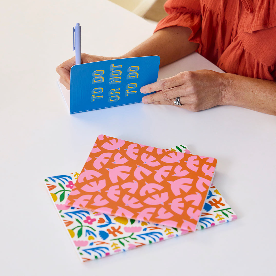 To Do Or Not To Do Stitched Notebook Set