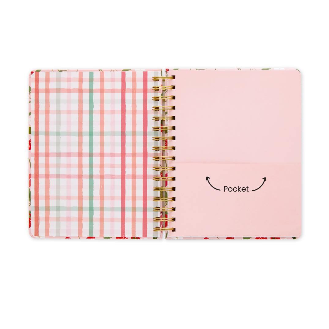 Strawberry Daydreams Spiral Notebook