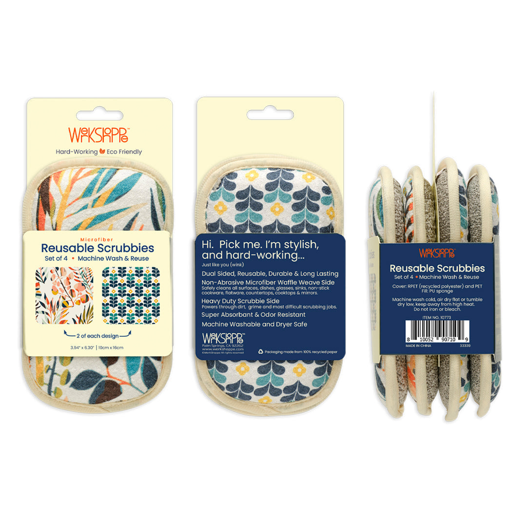 Colorful Leaves Scrubbie Set