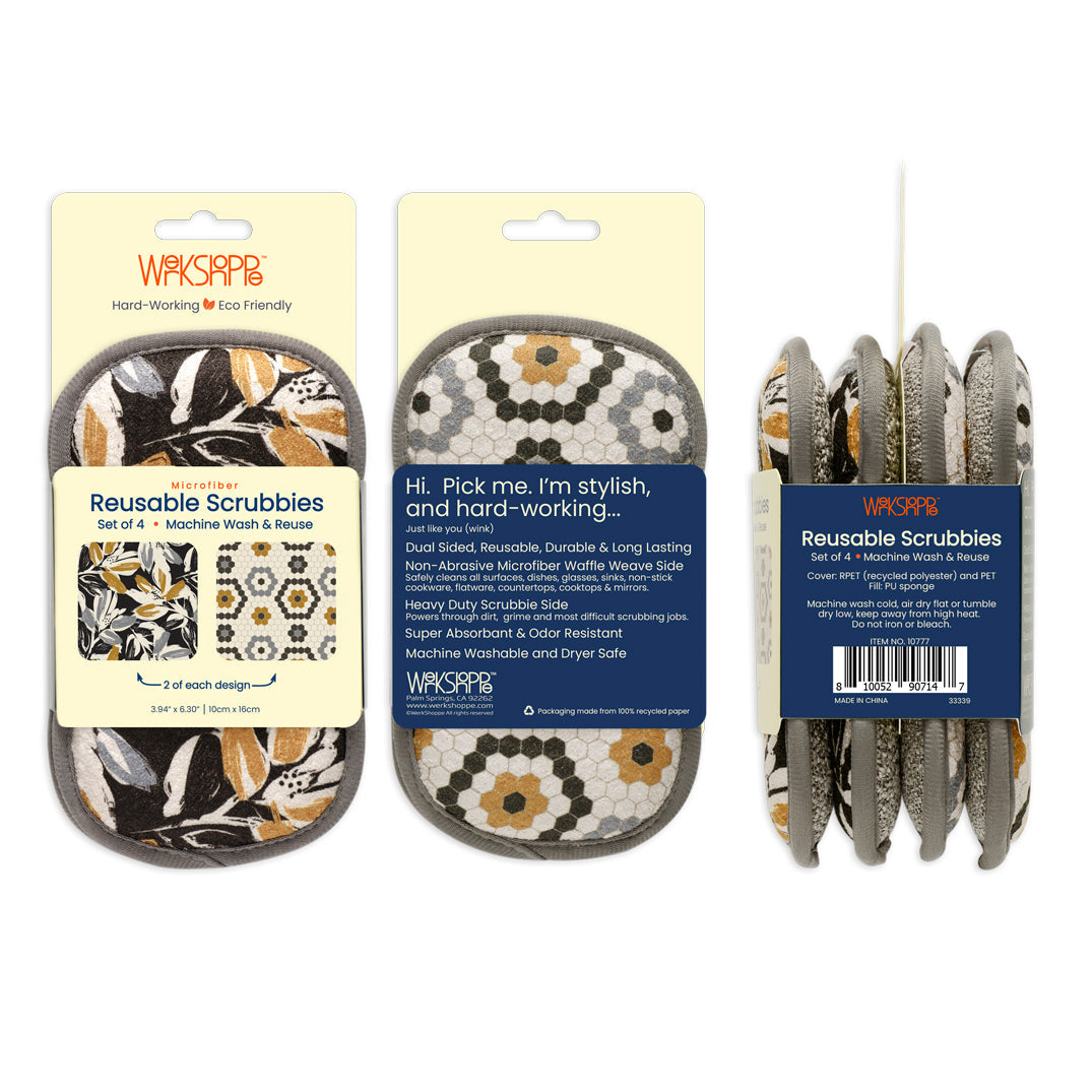Leaf Tiles Scrubbie Set