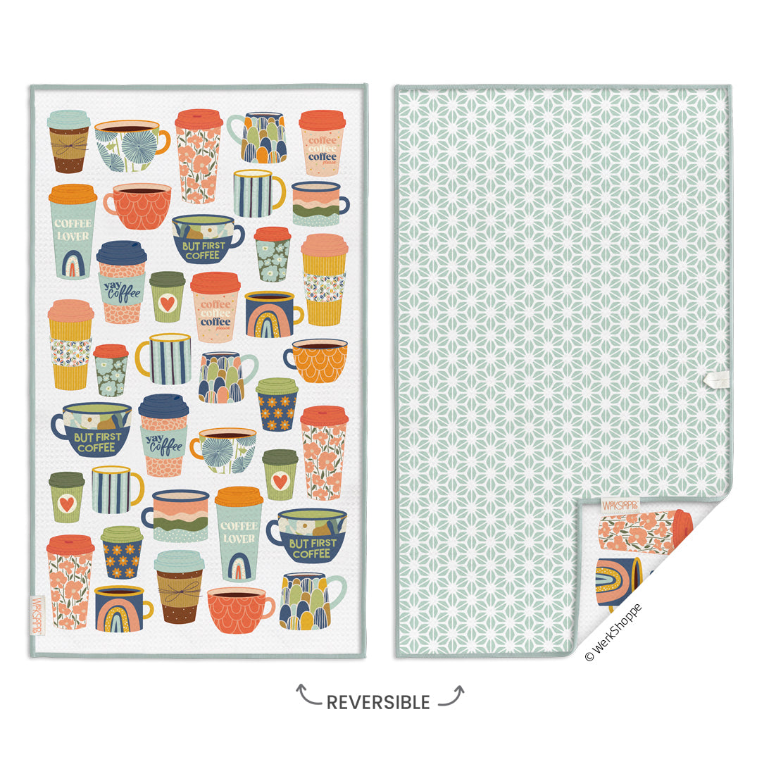 But First Coffee Microfiber Towel