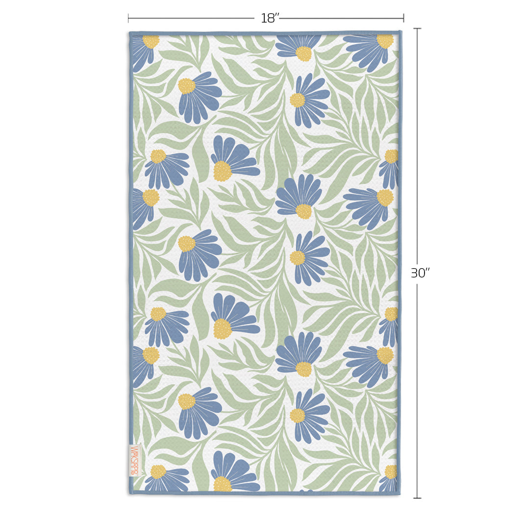 Blue Coneflower Microfiber Towel