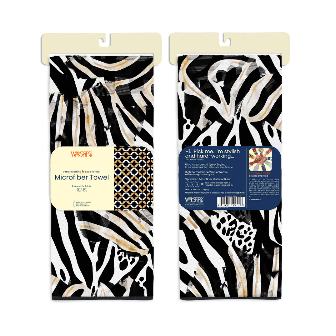 Savanna Tiles Microfiber Towel