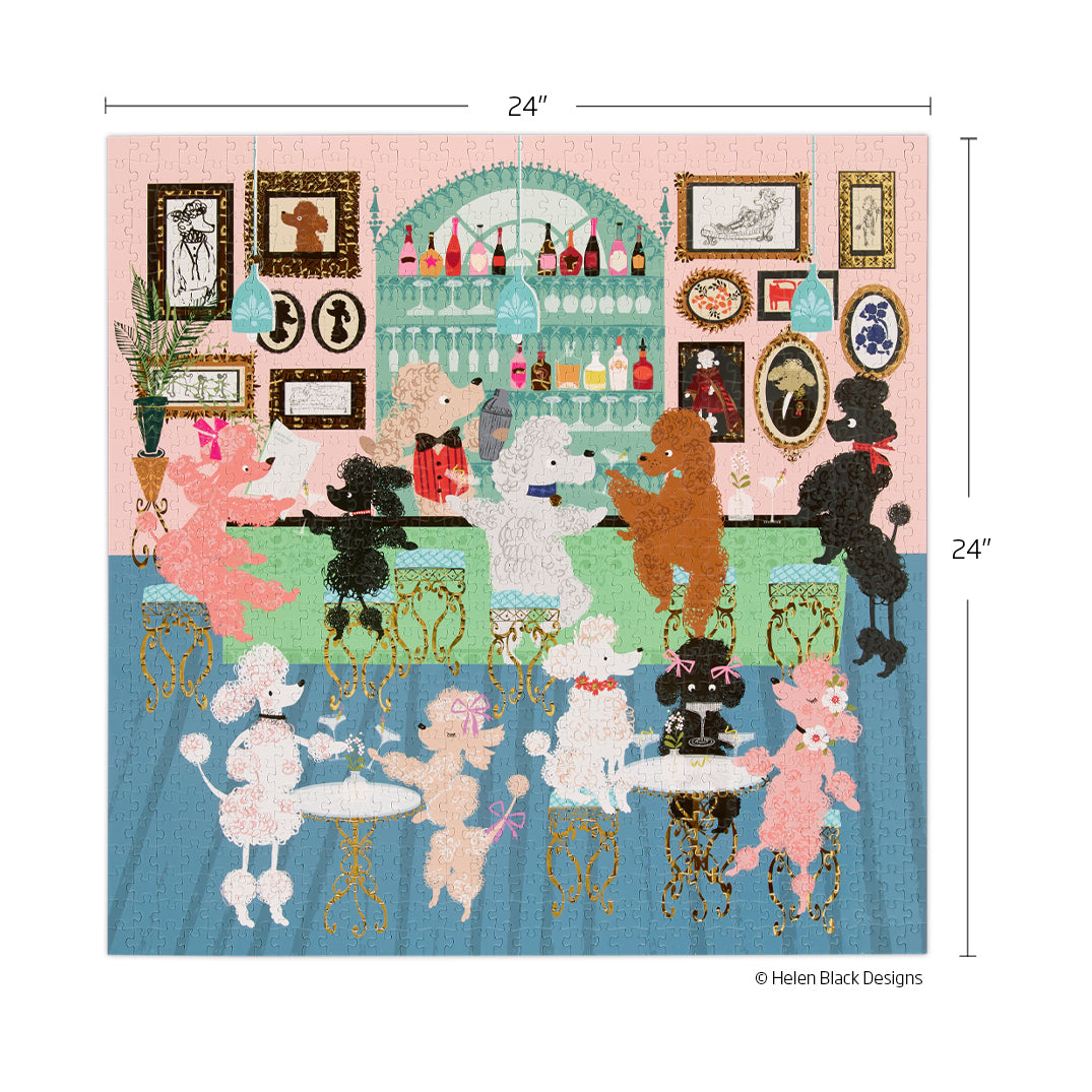 Poodle Martini Lounge 1000 Piece Puzzle
