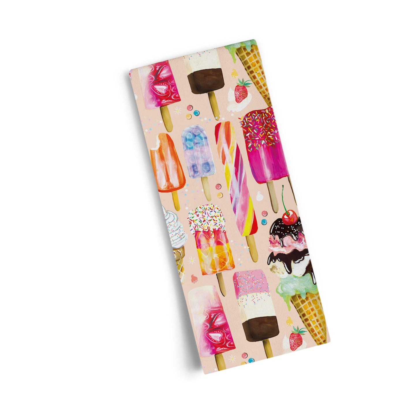 Ice Cream & Pops Cotton Tea Towel