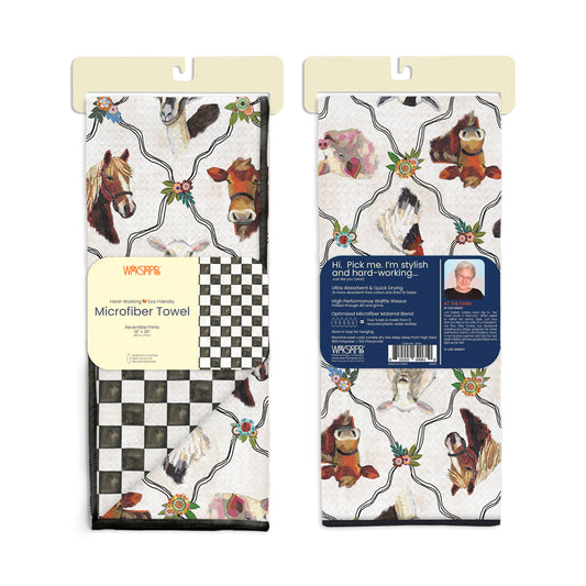 At The Farm Microfiber Kitchen Towel