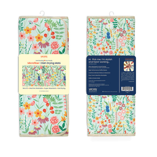 Wildflowers Microfiber Dish Mat