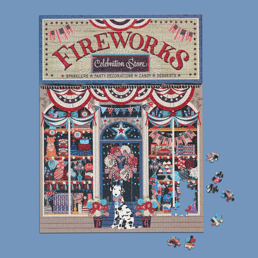Flags & Fireworks 500 Piece Puzzle