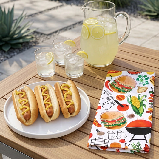 BBQ 100% Cotton Tea Towel