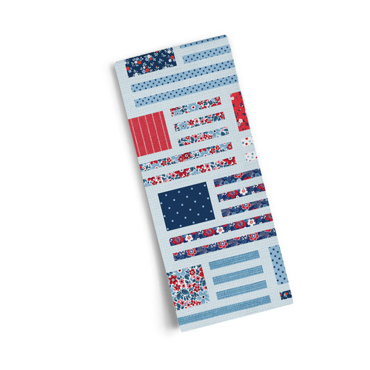 Stars, Stripes and Florals 100% Cotton Tea Towel