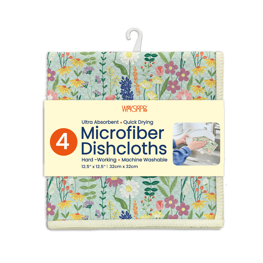 Wildflowers Microfiber Dishcloths