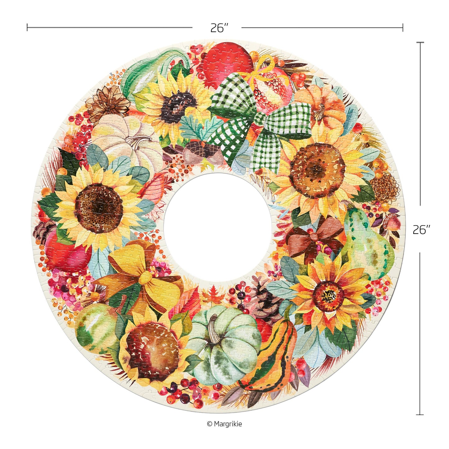 Harvest Wreath 1000 Piece Puzzle