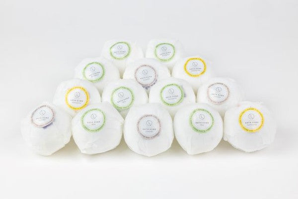 14 Handmade Bath Bombs with Essential Oils Set