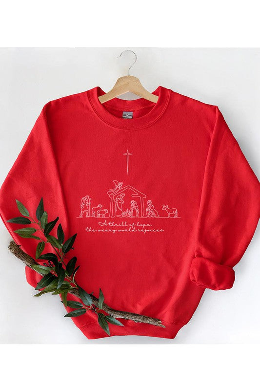 A Thrill Of Hope Nativity Sweatshirt
