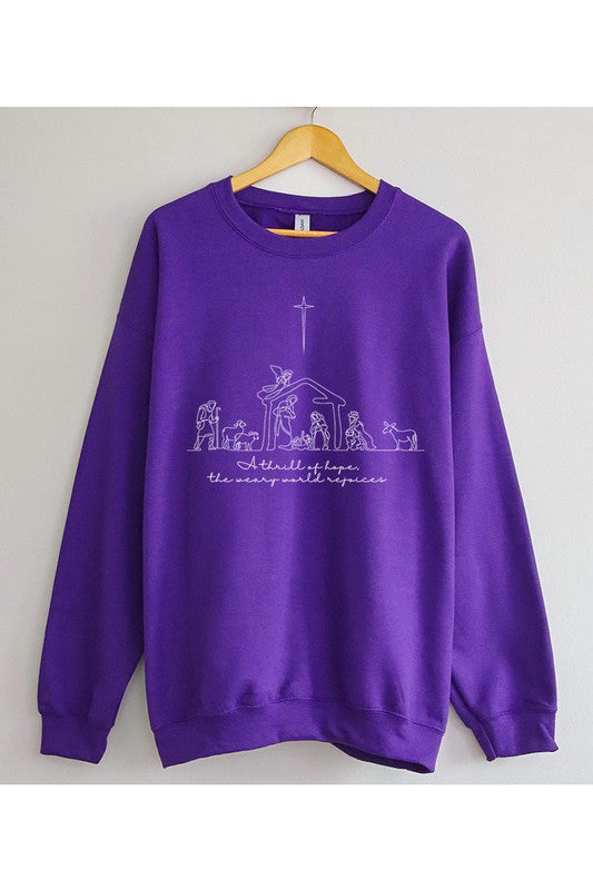 A Thrill Of Hope Nativity Sweatshirt