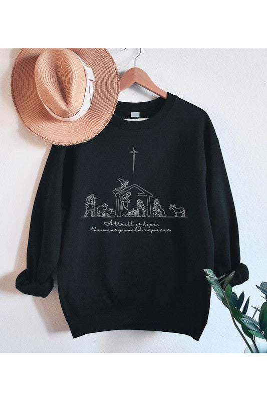 A Thrill Of Hope Nativity Sweatshirt