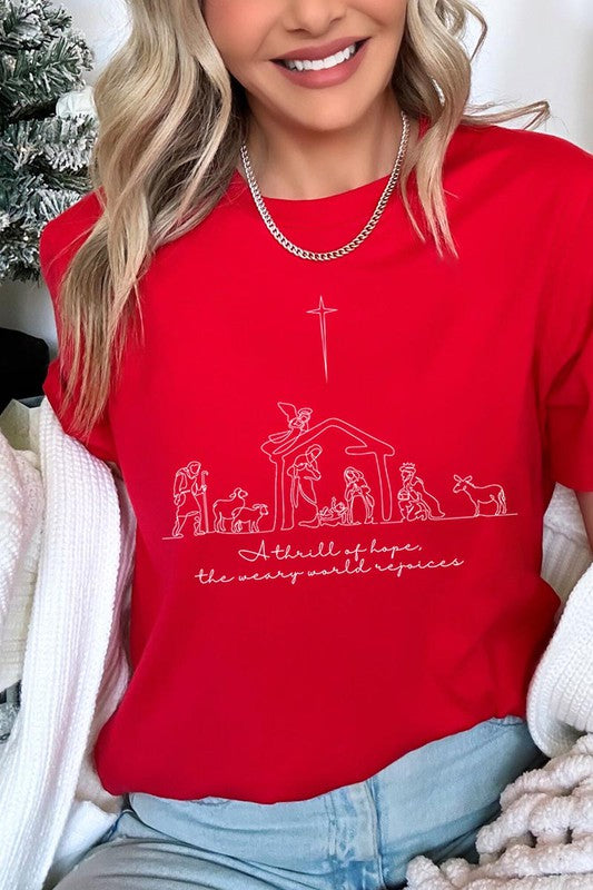 A Thrill Of Hope Nativity Graphic Tee