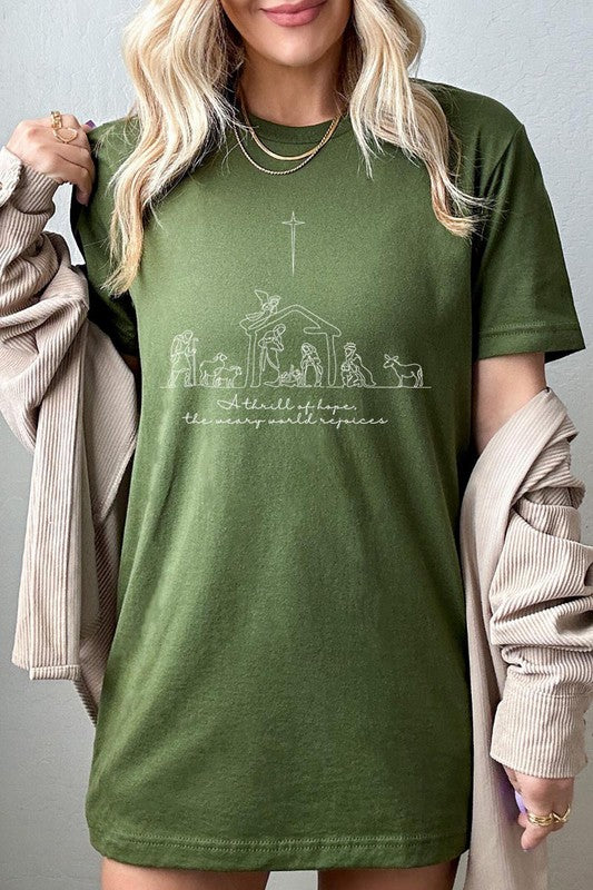 A Thrill Of Hope Nativity Graphic Tee