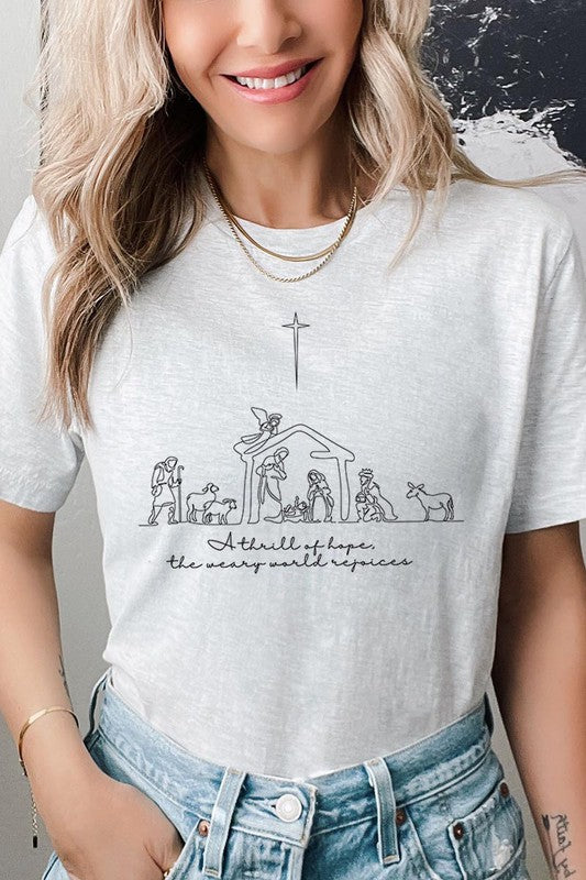 A Thrill Of Hope Nativity Graphic Tee