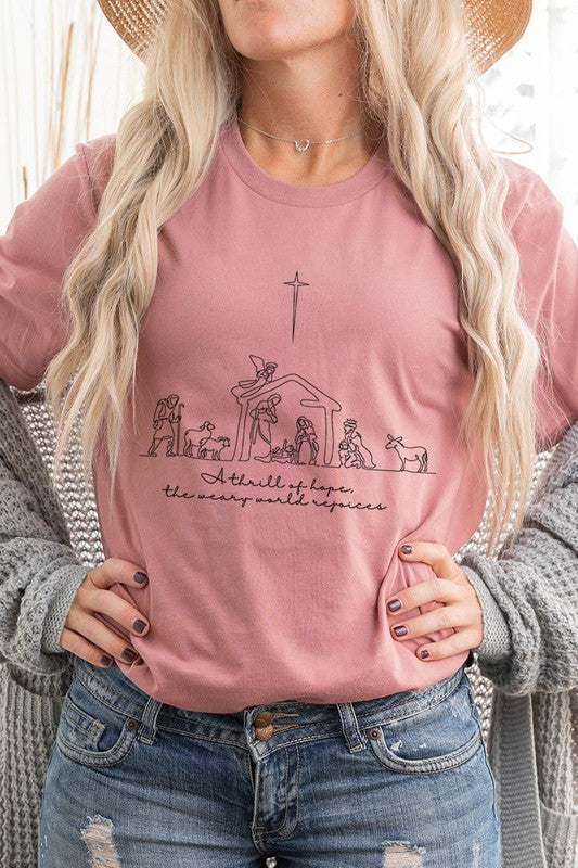 A Thrill Of Hope Nativity Graphic Tee
