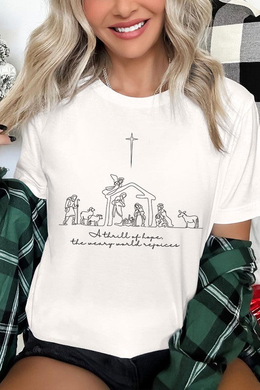 A Thrill Of Hope Nativity Graphic Tee