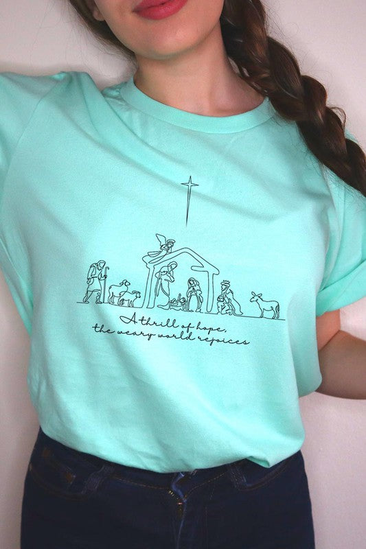 A Thrill Of Hope Nativity Graphic Tee