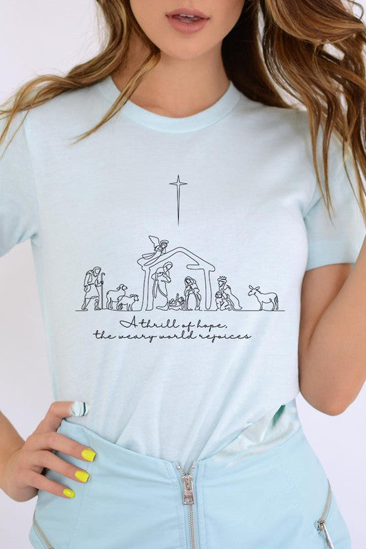 A Thrill Of Hope Nativity Graphic Tee