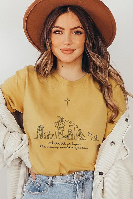 A Thrill Of Hope Nativity Graphic Tee