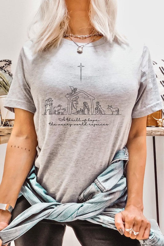 A Thrill Of Hope Nativity Graphic Tee