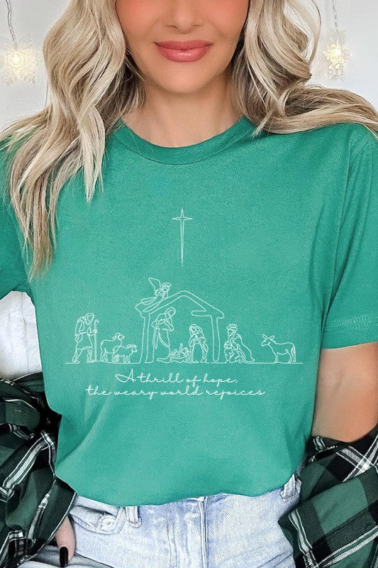 A Thrill Of Hope Nativity Graphic Tee