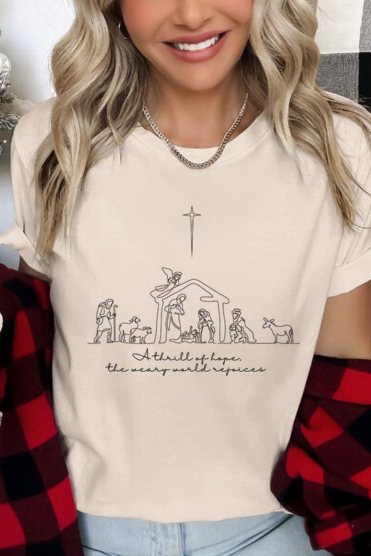 A Thrill Of Hope Nativity Graphic Tee