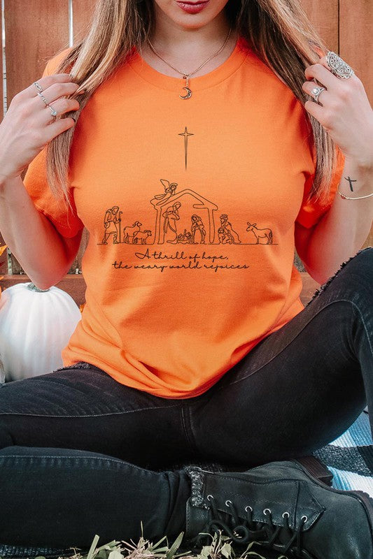 A Thrill Of Hope Nativity Graphic Tee