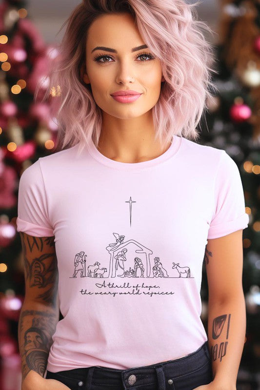 A Thrill Of Hope Nativity Graphic Tee
