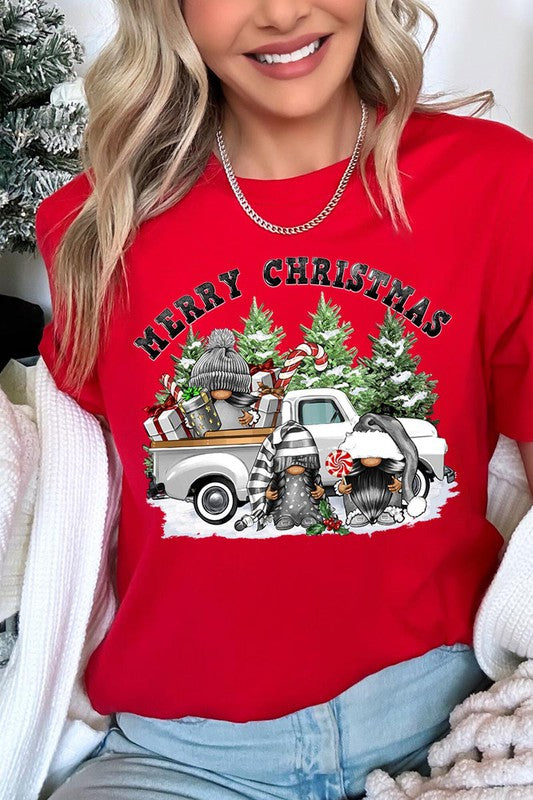 Merry Christmas Gnomes Graphic Tee