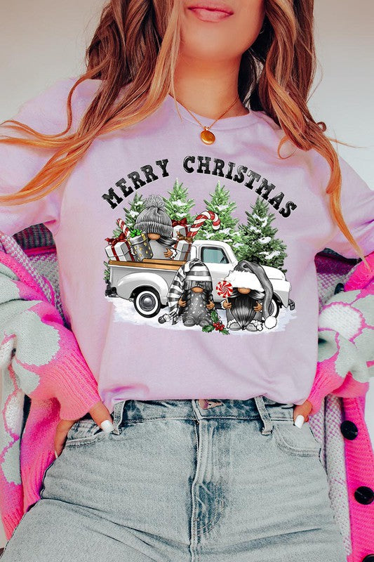 Merry Christmas Gnomes Graphic Tee