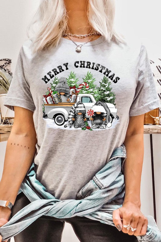 Merry Christmas Gnomes Graphic Tee